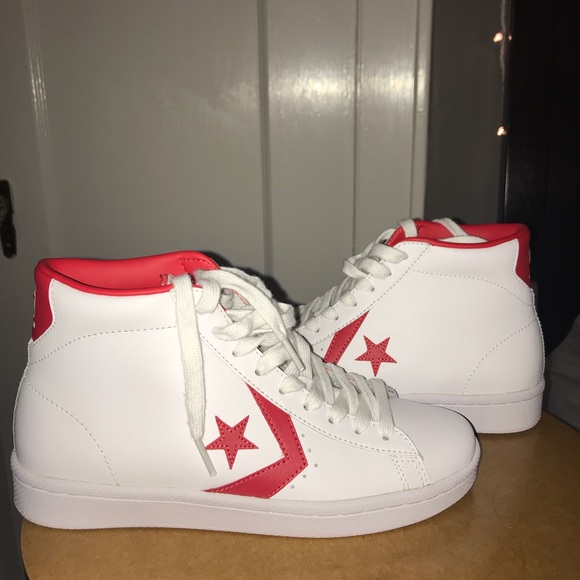 pro leather converse high tops